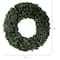 5ft. Clear LED Lights Flocked Artificial Christmas Wreath With Pinecones